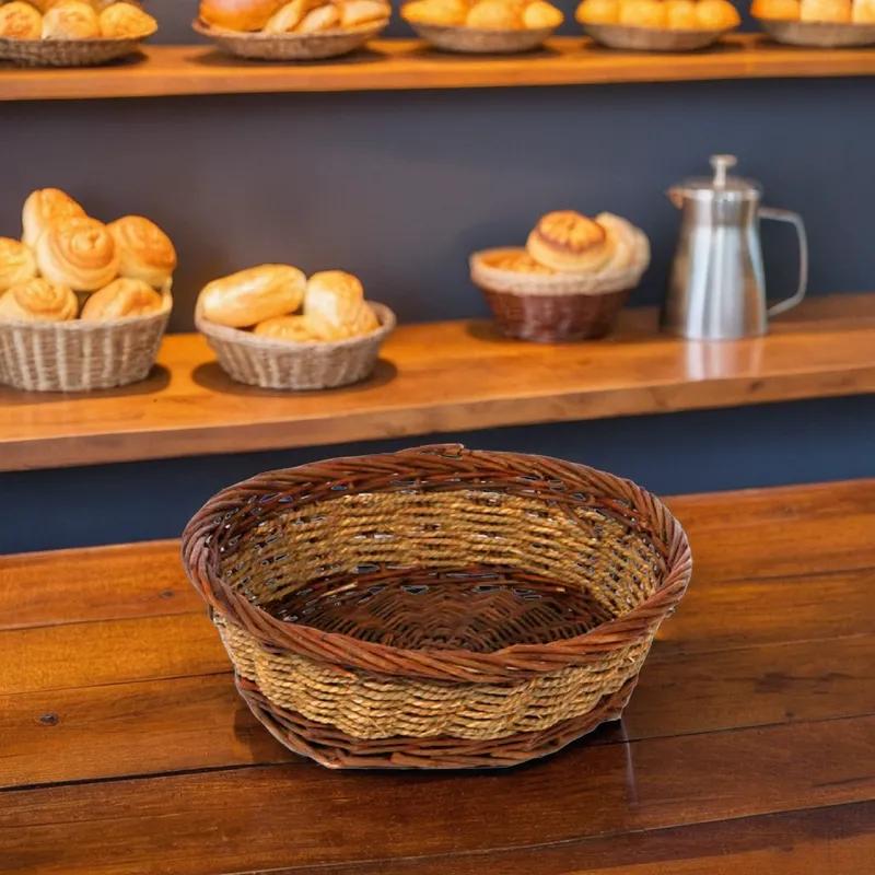 Basket Bowl 13X4 IN Rustic Round 1/Each