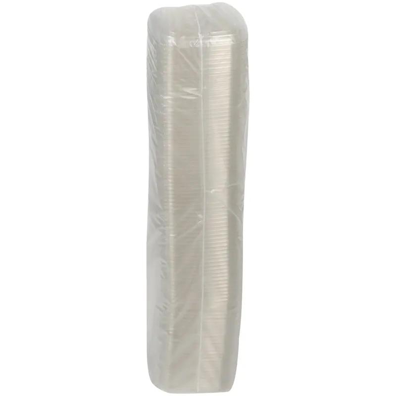 Lid Flat 4X4X0.6 IN PET Clear Square For Container Recessed 960/Case