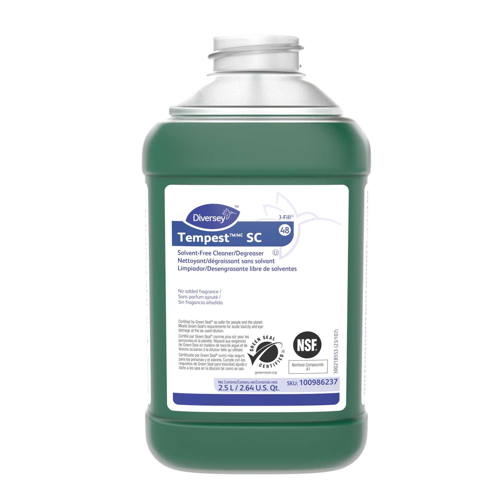Tempest SC Degreaser 2.5 L Multi Surface Alkaline Liquid Concentrate Kosher For J-Fill® 2/Case