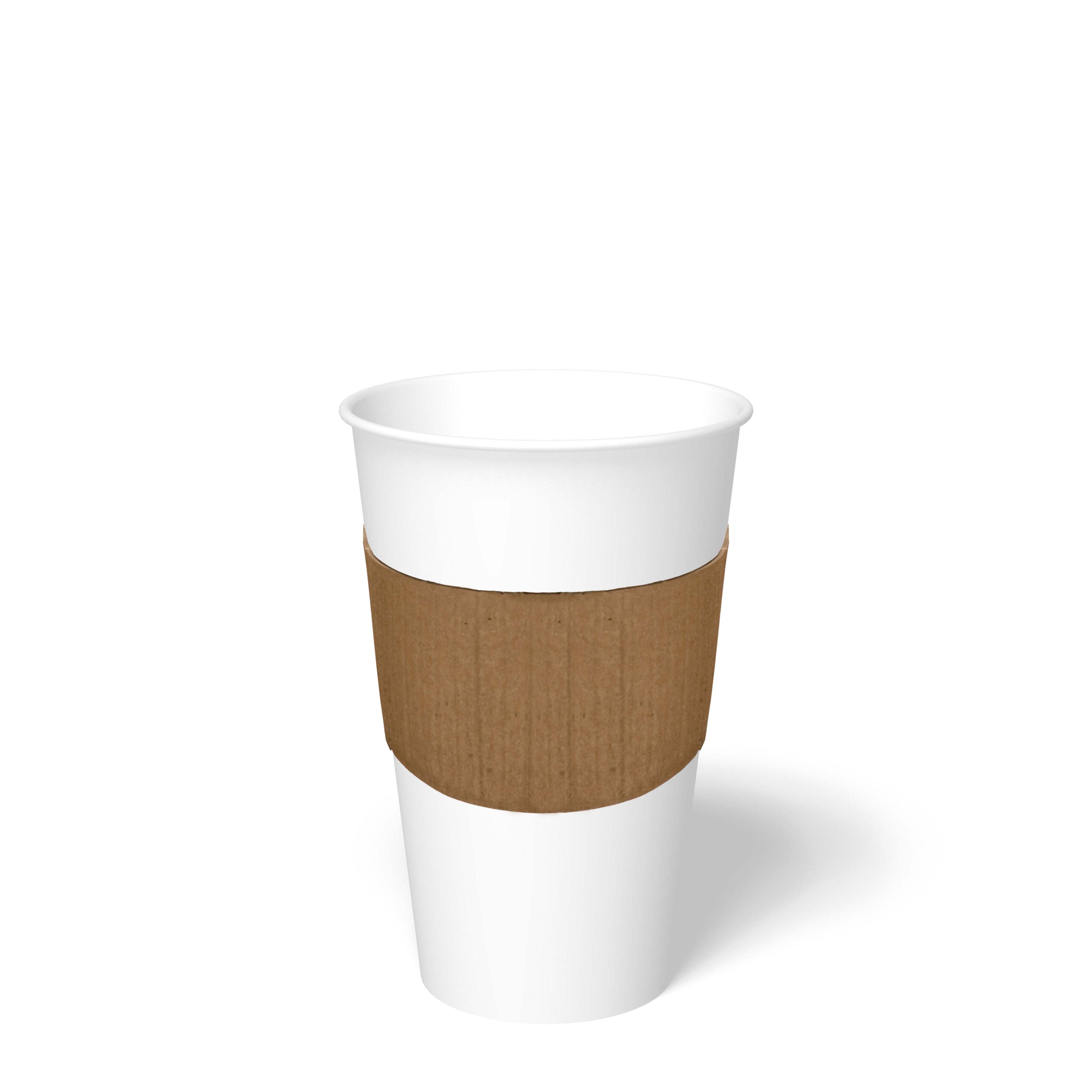 Cup Sleeve Kraft Paper Kraft For 10-12-16-20-24 OZ 1200/Case