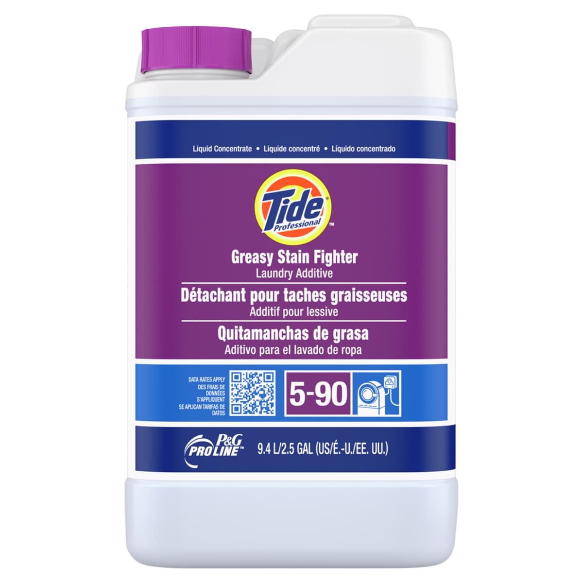 PGProLine Professional Tide® Unscented Laundry Stain Remover 2.5 GAL Liquid Closed Loop 1/Case