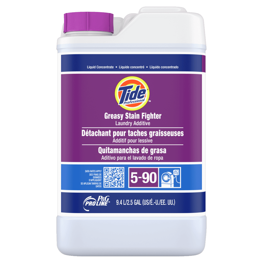 PGProLine Professional Tide® Unscented Laundry Stain Remover 2.5 GAL Liquid Closed Loop 1/Case