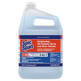 Spic and Span® Fresh Scent Window & Glass Cleaner Disinfectant 1 GAL Multi Surface RTU 3/Case