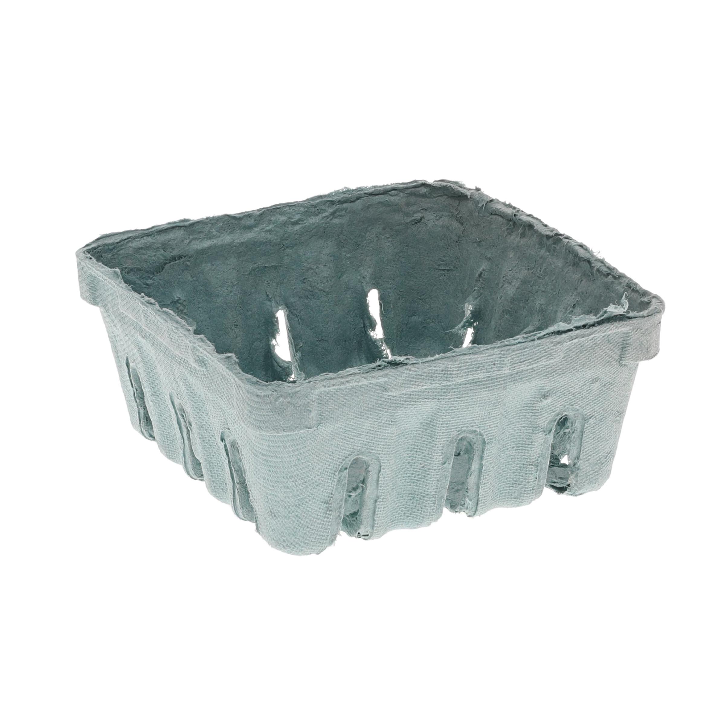 Berry Basket 8 OZ Molded Fiber Green Square 600/Case