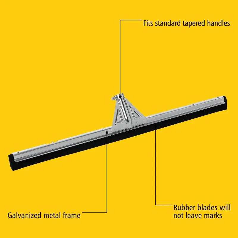 Floor Squeegee Heavy Duty Foam Rubber Black With 30IN Head 1/Each