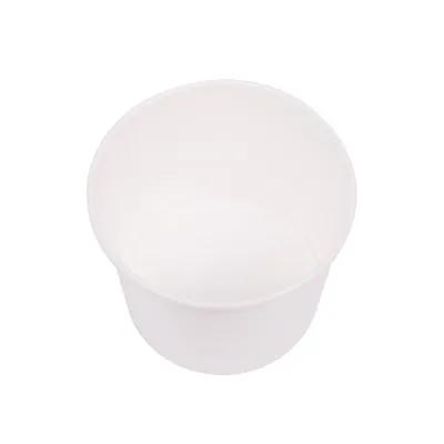 Karat® Food Container Base 16 OZ Double Wall Poly-Coated Paper White Round 1000/Case