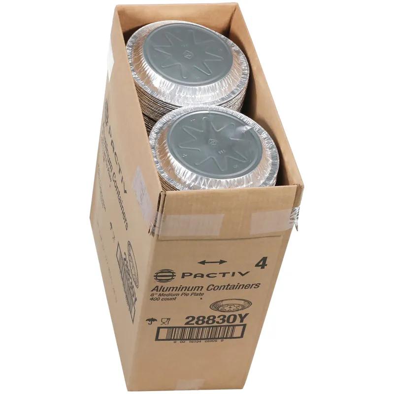 Pie Plate Medium (MED) 14 OZ 7.1X0.8 IN Aluminum Silver Round 400/Case