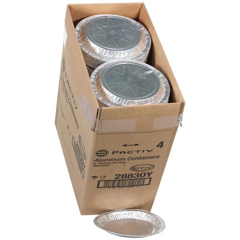 Pie Plate Medium (MED) 14 OZ 7.1X0.8 IN Aluminum Silver Round 400/Case