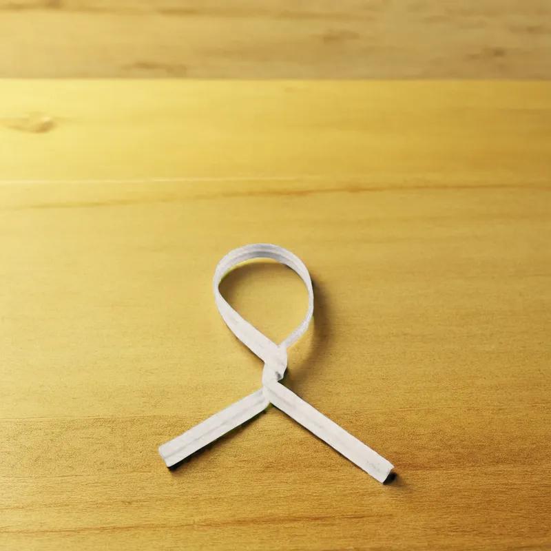 Twist Tie 3.5X0.156 IN White 2000/Pack