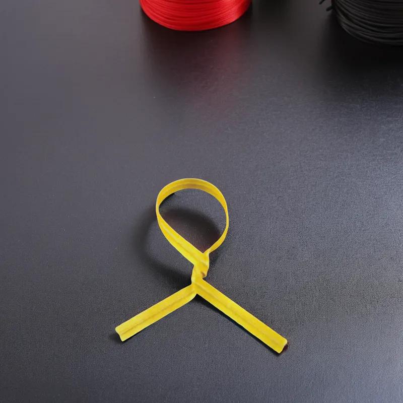 Twist Tie 3.5X0.156 IN Metal Paper Yellow 2000/Pack