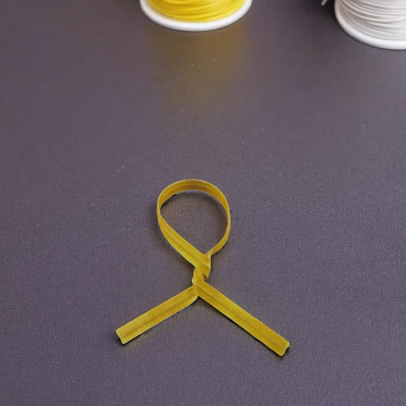 Twist Tie 3.5X0.156 IN Metal Paper Yellow 2000/Pack