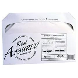 Impact® Rest Assured® Toilet Seat Cover White Half-Fold 250 Sheets/Pack 20 Packs/Case