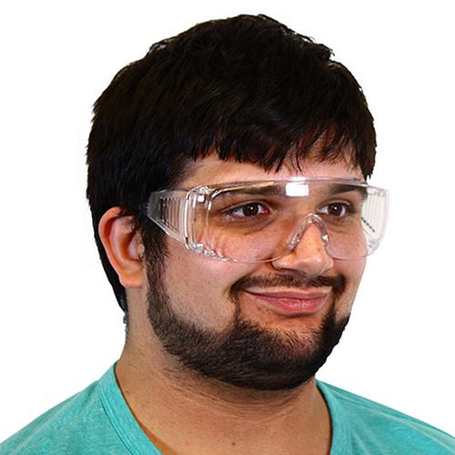 Pro-Guard® 803 Series Glasses OS With Clear Frame Clear Lens Over the Glasses (OTG) 1/Each