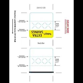 PFS/Tamp Today's Extra Label 2X2.12 IN Square 5000/Case