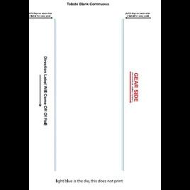 Toledo 325 Blank Label Continuous Easy Peel 2250/Case