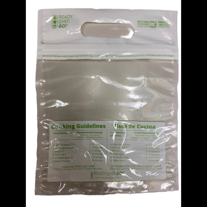 Ready. Chef. Go!® Produce Bag 7.5X4X11 IN OPP CPP 2.5MIL Clear With Zip Seal Closure Microwave Oven Safe 250/Case