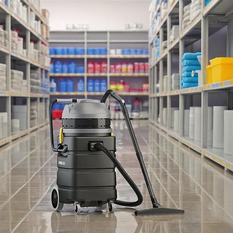 Tennant V-WD-24 Commercial Use Wet & Dry Vacuum 24 GAL 1200w With 23IN Head 40FT Cord Hose Nozzle Squeegee 1/Each