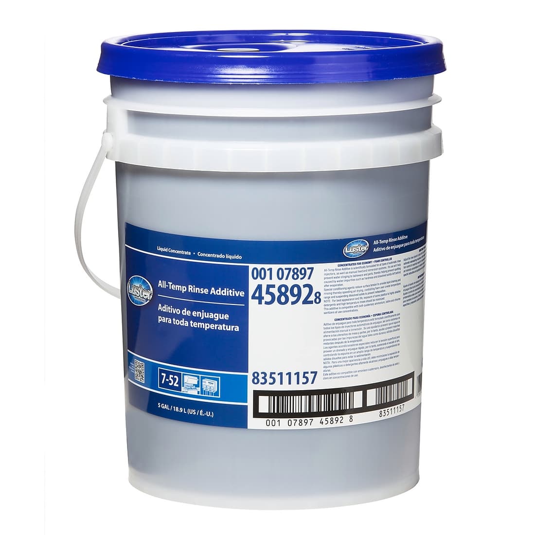Luster® Professional Rinse Aid 5 GAL All Temperature Liquid 1/Pail