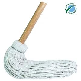 Deck Mop #16 White Cotton 4PLY Cut End 1/Each