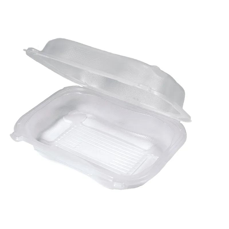 Clover Take-Out Container Hinged With Dome Lid 9.31X7.03X2.88 IN PP Clear Rectangle 300/Case