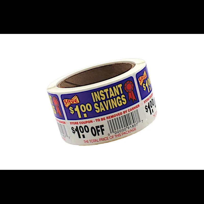 Instant Savings $1 Off Label 2X3 IN 250/Roll