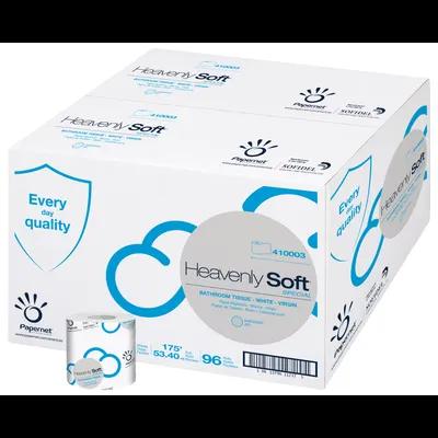 Heavenly Soft Toilet Paper & Tissue Roll 3.5IN X175FT 2PLY White Embossed 4.33IN Roll 1.61IN Core Diameter 96 Rolls/Case