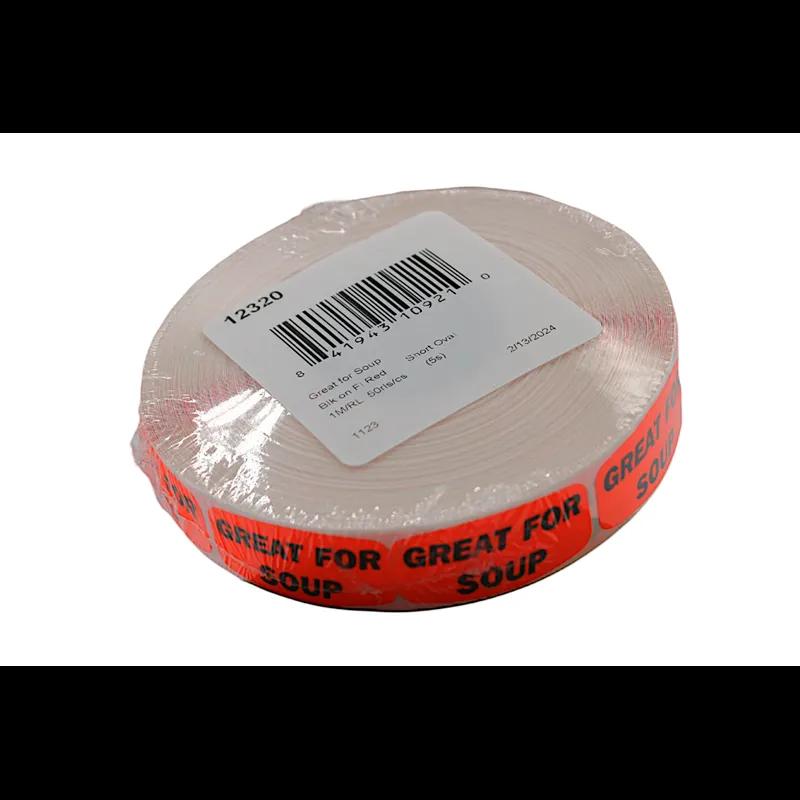 Great for Soup Label 0.625X1.25 IN 1000/Roll