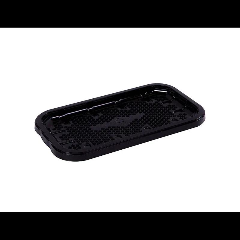 EZ-Tray Meat Tray 8.25X4.75X0.52 IN APET Shallow Black Rectangle Honeycomb 300/Case