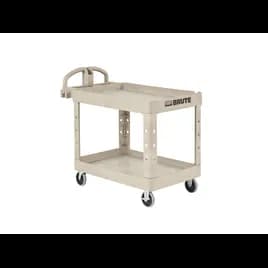 Brute® Utility Cart Small 39X18X33.25 IN 500 LB Beige Resin Heavy Duty Ergonomic Handle 5 IN TPR Caster 1/Each