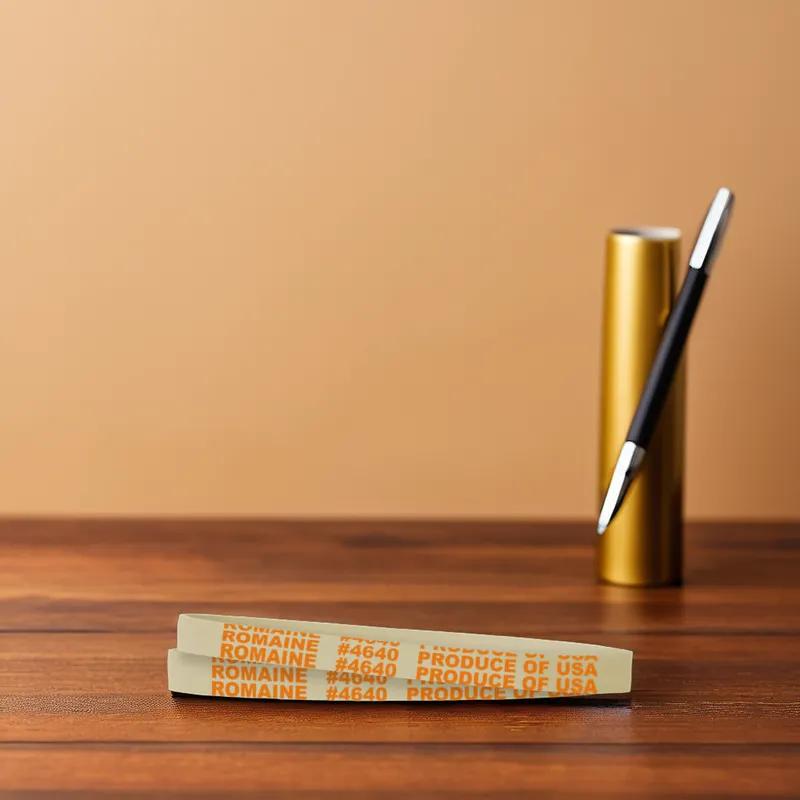 Romaine Lettuce Rubber Band 5.5X0.375 IN Rubber Latex White Orange 1/Bag