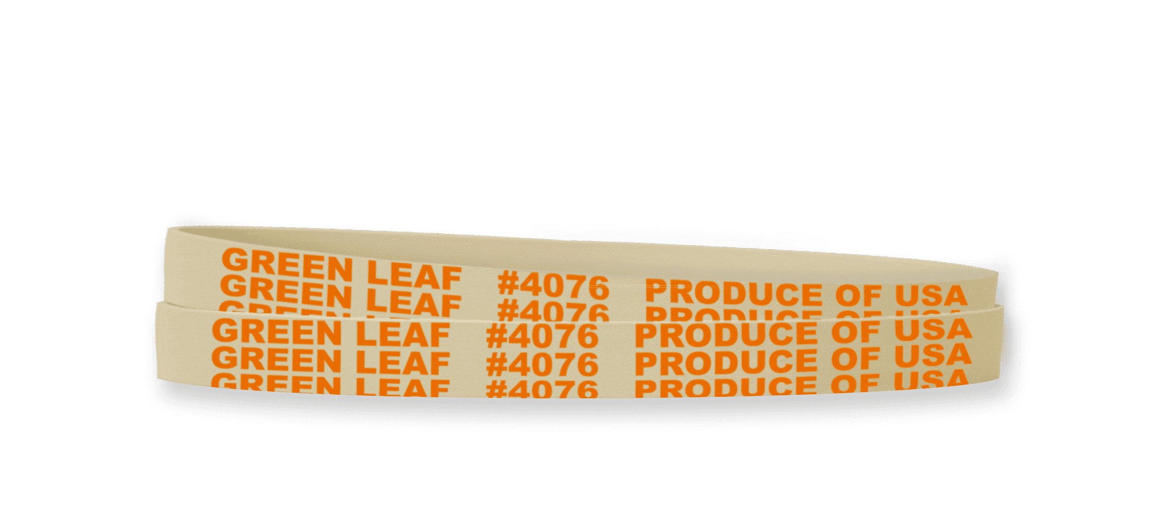 Leaf Lettuce Rubber Band 5.5X0.375 IN Rubber Latex White Orange 1/Bag