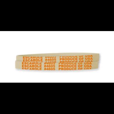 Escarole Rubber Band 5.5X0.375 IN Rubber Latex White Orange 1/Bag