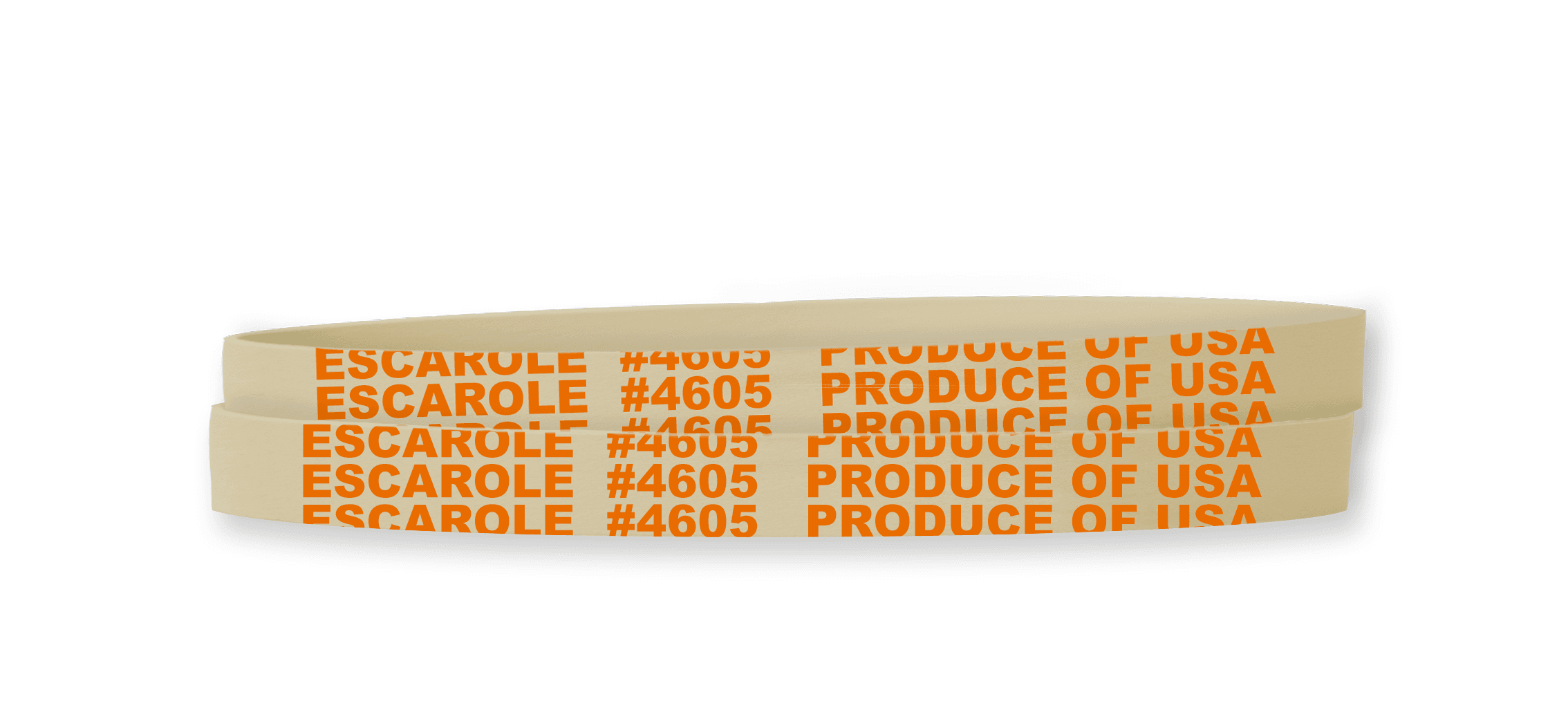 Escarole Rubber Band 5.5X0.375 IN Rubber Latex White Orange 1/Bag
