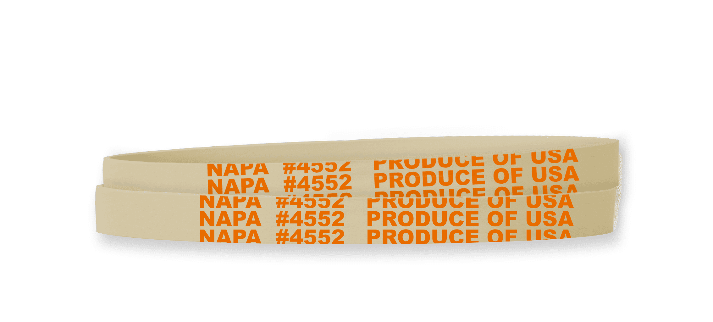Napa Cabbage Rubber Band 5.5X0.375 IN Rubber Latex White Orange 1/Bag