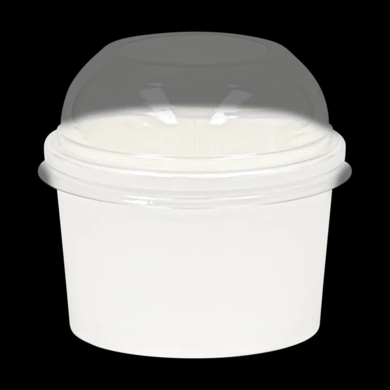 Soup Food Container 10 OZ SBS Paperboard White Leak Resistant 500/Case