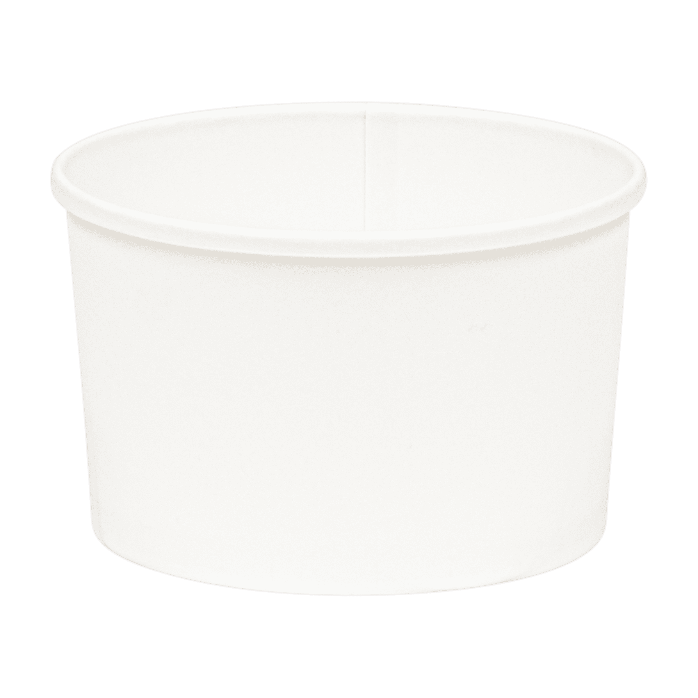 Soup Food Container Base 16 OZ SBS Paperboard White Squat Leak Resistant 500/Case