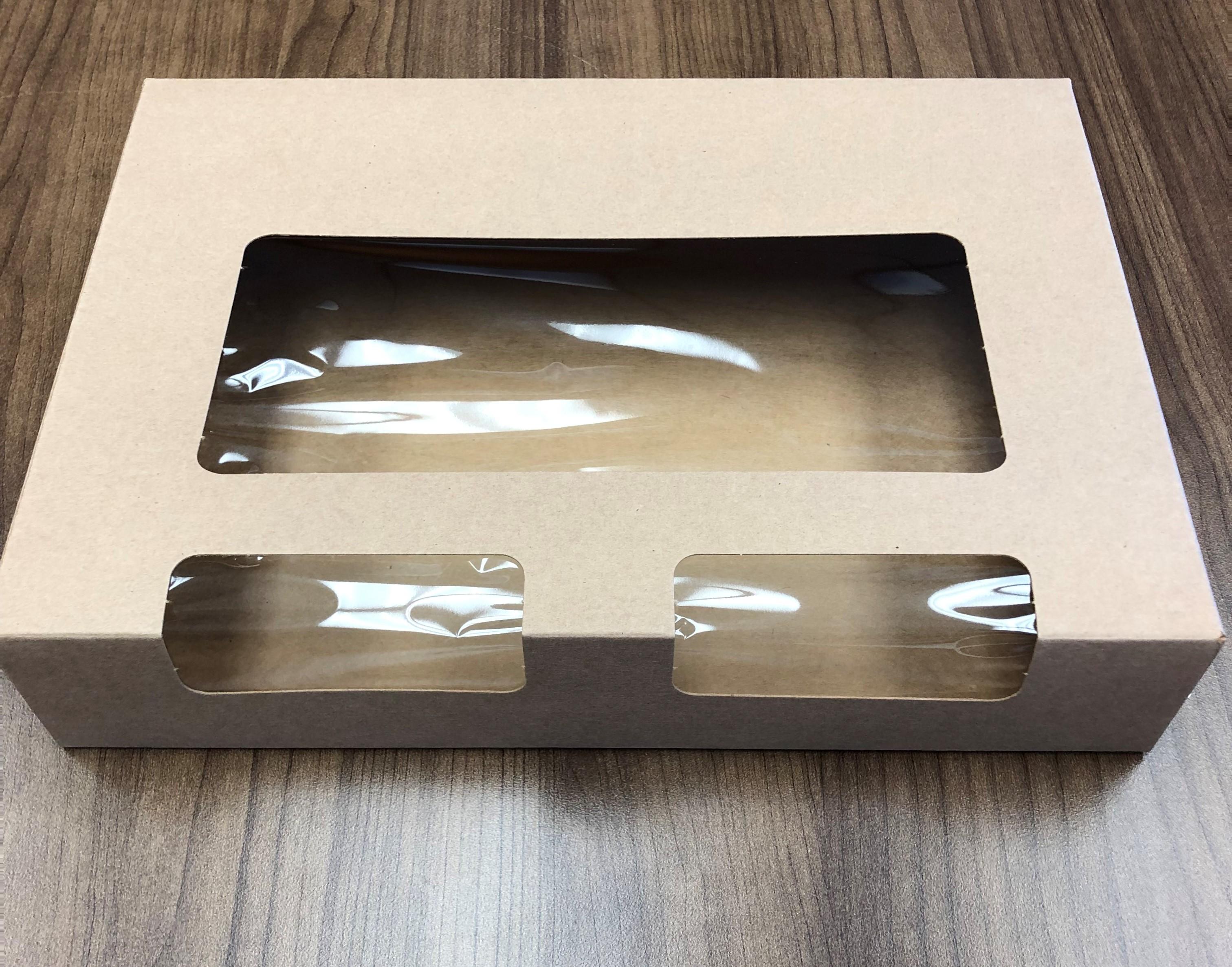 Donut Box 6 CT Paperboard Rectangle 150/Case