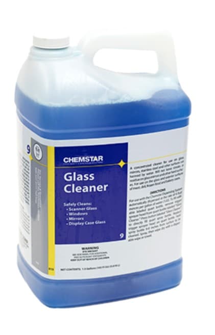 Glass Cleaner Spray Bottle & Trigger Sprayer 32 FLOZ Plastic Clear White 1/Each