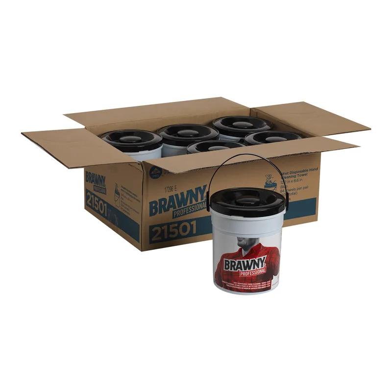 Brawny® Professional Folded Paper Towel 12.2X8.6 IN 1PLY Blue 84 Sheets/Pack 6 Packs/Case 504 Sheets/Case