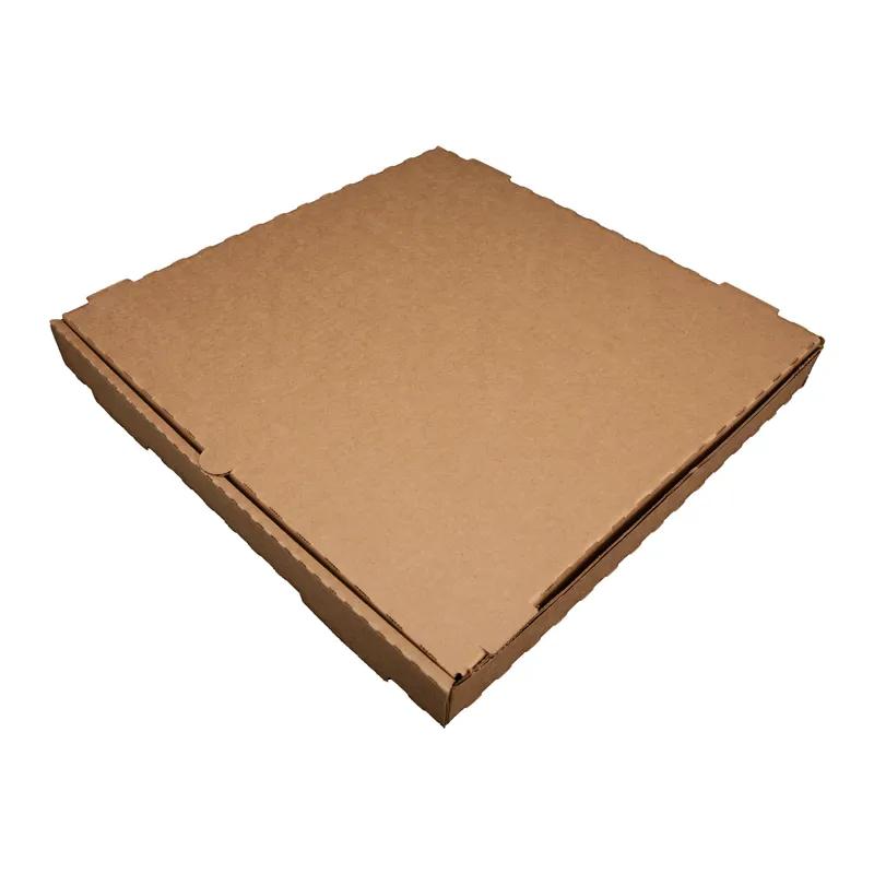 Pizza Box 16X16X1.75 IN Corrugated Cardboard Kraft Fluted B-Flute 50/Case