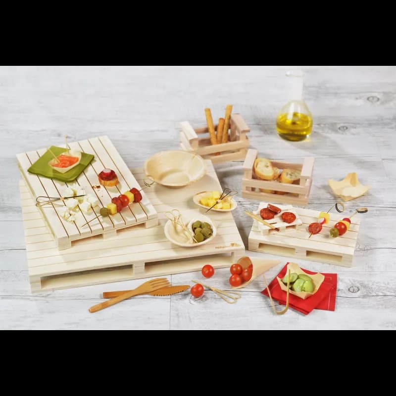 Food Looped Heart Pick 3.9 IN Bamboo Black 100 Count/Pack 20 Packs/Case 2000 Count/Case