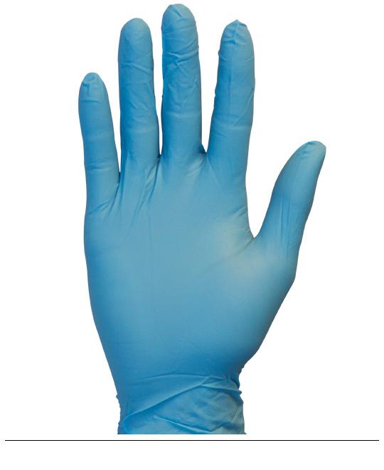 Gloves Large (LG) Blue 3MIL Nitrile Rubber Disposable 100 Count/Pack 10 Packs/Case 1000 Count/Case