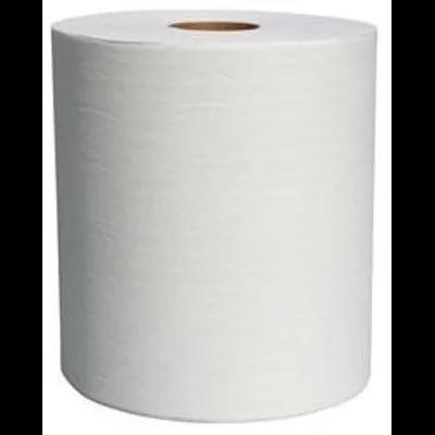 Roll Paper Towel 600 FT 1PLY White Hardwound 6 Rolls/Case