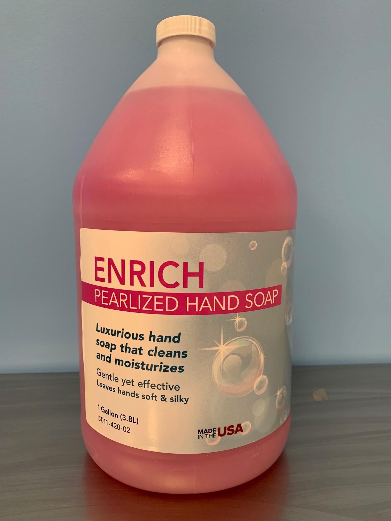 Enrich Hand Soap Liquid 1 GAL Pink Lotion 4/Case