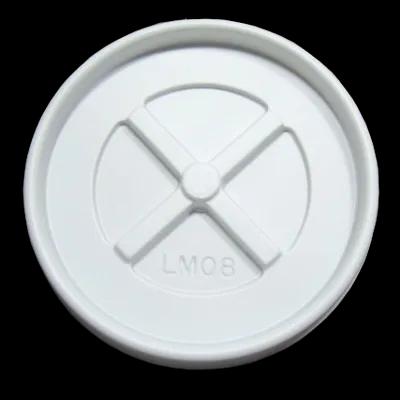 Lid Flat Plastic White For 8 OZ Cup Not Vented 1000/Case