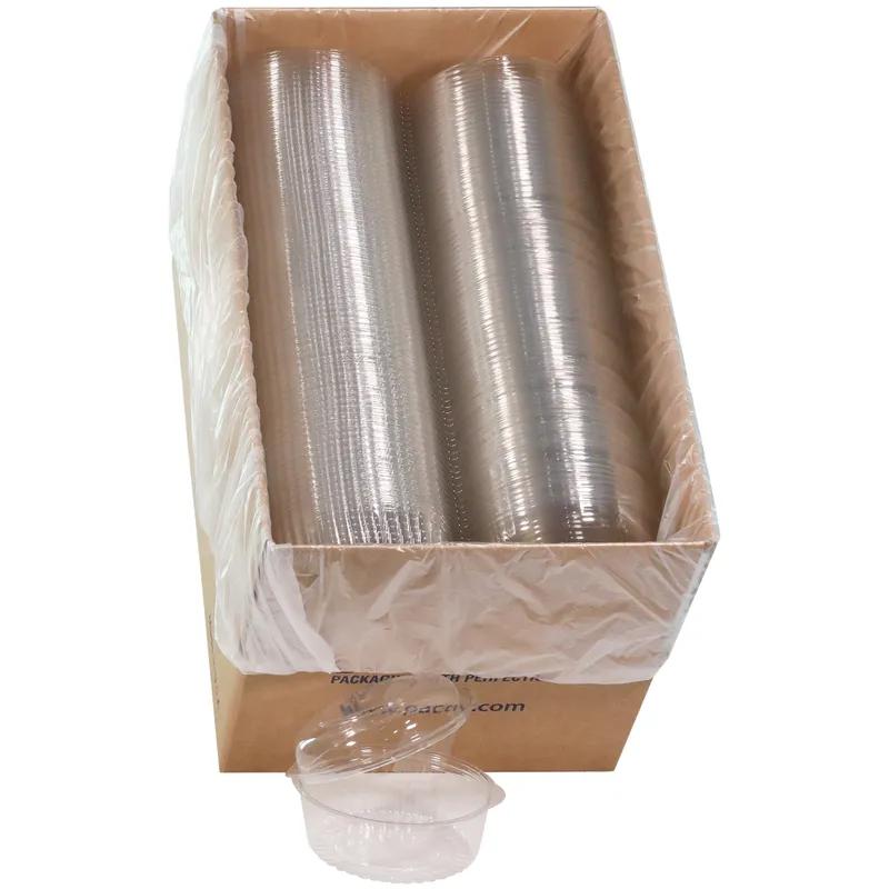 Bowl & Lid Combo With Dome Lid 24 OZ PET Clear Hinged 150/Case