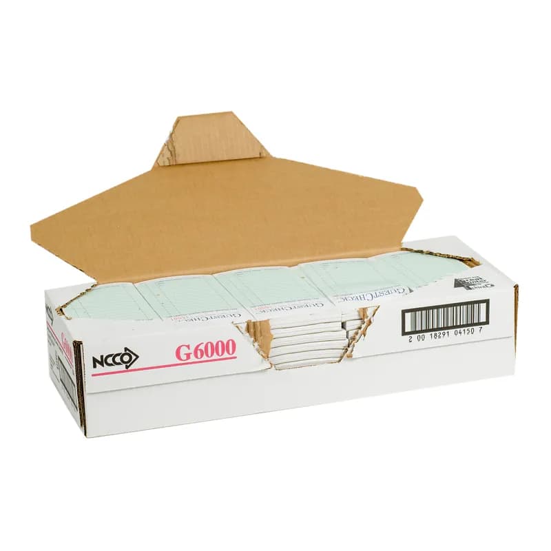 Guest Check 3.625X6.5 IN Black Duplicate Carbon 2500/Case