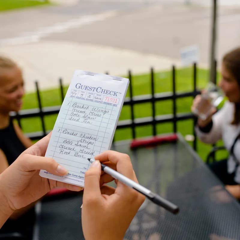 Guest Check 3.625X6.5 IN Black Duplicate Carbon 2500/Case