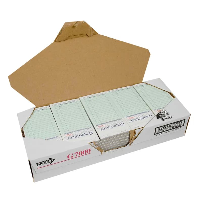 Guest Check 3.375X6.5 IN 2-Part 50/Case