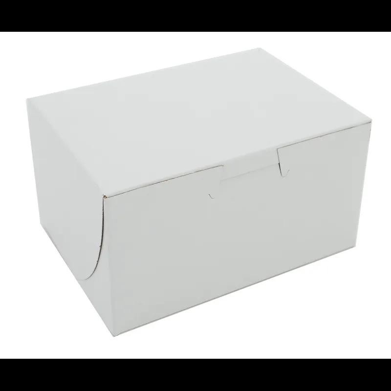 Bakery Box 5.5X4X3 IN Clay-Coated Kraft Board White Kraft Rectangle Lock Corner Tuck Top 250/Case